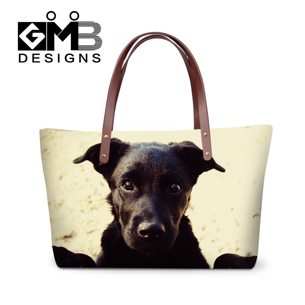 Fashion Women Handbag Animal Printing Shoulder Bag Cute Dog Ca Ladies Casual Shopping Beach Bag Large Capacity Hand Tote Bolsos