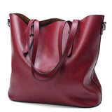 Fashion Women Handbag PU Oil Wax Leather Women Bag Large Capacity Tote Bag Big Ladies Shoulder Bags Famous Brand Bolsas Feminina