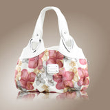 Fashion Women Handbag Printed Flowers Ladies Messenger Bag 2018 Designer Luxury Brand High Quality Leather Ladies Shoulder Bags