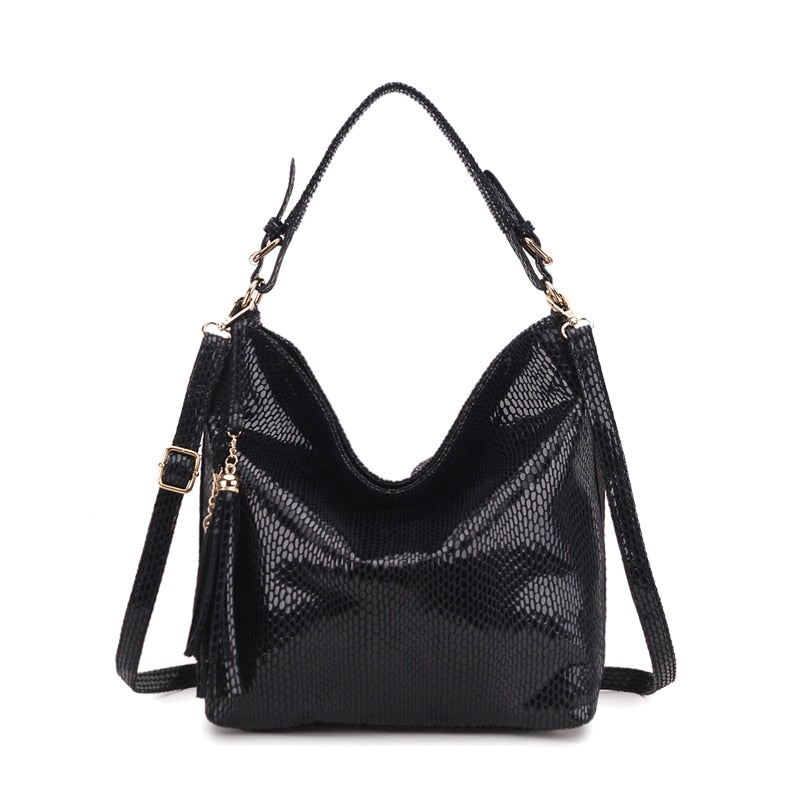 Fashion Women Leather Handbags Shoulder Bag 2018 Ladies Top-handle Bags Female Purses and Handbags Black Crossbody Bag for Women