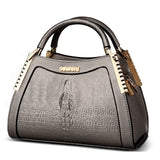 Fashion Women Messenger Bags Alligator Leather Handbags Crocodile Crossbody Bag Ladies Party Handbag Shell Shoulder Tote