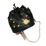 Fashion Women Messenger Bags lovely Embroidery Leather Handbag Crossbody Shoulder Messenger Bucke Bags super quality Bolsas