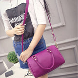 Fashion Women PU Leather Handbag Shoulder Bag Tote Purse Crossbody Satchel Messenger Bags AB@W Women bag