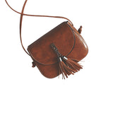 Fashion Women Tassel Shoulder Bag Messenger Handbag PU Leather Mini Crossbody Bags LT88