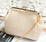 Fashion women's small handbag vintage women's straw mini size handbag casual shoulder messenger bag shenhgii6