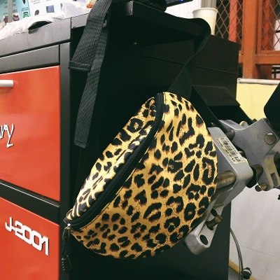 Female Casual Canvas Shoulder Messenger Handbag Leopard prin Che Bag Women Travel Coin Purse Che Pack Purse Oxford cloth