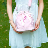 Female Messenger Bag Women Flamingo Shoulder Bags Drawstring Bag Mini Bucke Bag