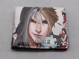 Final Fantasy VII Bifold Shor Walle Lightning Cloud Strife Unisex Cartoon Hasp Shor Wallets Photo Card Holder Purse