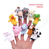 Finger Puppets Baby Mini Animals Educational Hand Cartoon Animal Plush doll Finger Puppets theater Plush Toys for Children Gifts