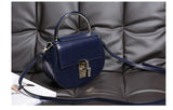Fir layer of cowhide chain women's bag genuine leather handbag shote bag lockbutton saddle bag messenger bag for mini small