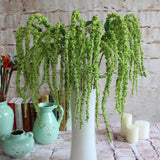 Flone 8 Branch Artificial Green Plants fake Lover Fruit Green Amaranthus Flowers Wedding Home DIY Decoration Foam Flowers