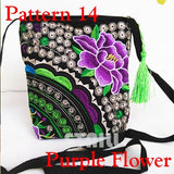 Floral Boho Thailand Embroidered Canvas Messenger Bag 2018 Chinese National Small Shoulder Bag Famous Brand Crossbody Bags