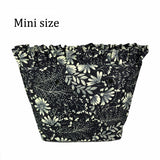 Floral Border Lining Colorful Prin Inner Zipper Pocke For Classic Mini Obag inser with inner waterproof coating for O bag