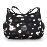 Floral Shoulder Bag Rural Style Fashion Women Bag European and American Style Vintage Bag Lightweig More Zippers Messenger Bag