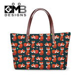 Flower Appliques Clear Handbags for Teenagers College Shoulder Hand bags handbag for Scho Casual fox Tote Bag Animal Owl bag