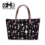 Flower Appliques Clear Handbags for Teenagers College Shoulder Hand bags handbag for Scho Casual fox Tote Bag Animal Owl bag