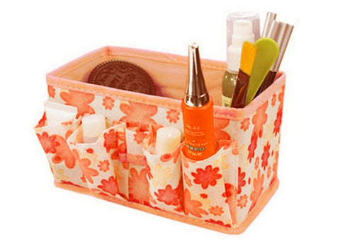 Folded Bag Organizer Makeup Cosmetic Storage Box Bag Maleta De Maquiagem Profissional Bag Foldable Container#121