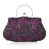 Foreign Trade Fashion Models Scarle Retro Manual Bag Beaded Evening Bag Multi-color Optional Spo Crystal Evening Clutch Bag