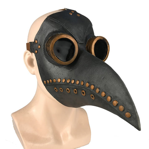 Funny Medieval Steampunk Plague Doctor Bird Mask Latex Punk Cosplay Masks Beak Adult Halloween Event Cosplay Props RB