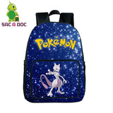 Galaxy Star Pokemon Mewtwo Scho Backpack Women Men Laptop Backpack Universe Space Printing Scho Bags for Teenage Girls