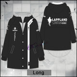 Game Arknights Rhodes Island Zipper Hoodie Anime Guard Lappland Cosplay Jacket Long Coat Harajuku Streetwear Coats And Jackets