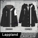 Game Arknights Rhodes Island Zipper Hoodie Anime Guard Lappland Cosplay Jacket Long Coat Harajuku Streetwear Coats And Jackets