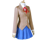 Game Doki Doki Literature Club Monika Cosplay Costume Sayori Yuri Natsuki School Uniform Outfit Suits for Girls Women