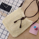 Generous Thai version of handmade croche Messenger bag straw fringed shoulder woven bag handbags beach bag