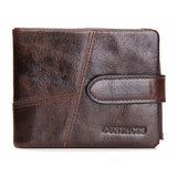 Genuine Cowhide Leather Men Wallets Fashion Purse Card Holder Standstone Man Walle Luxury Dollar Price Male Coin Bag