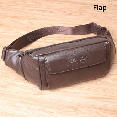 Genuine Leather Small Messenger Shoulder Crossbody Bags for Men Wai Bel Bag Male Fanny Pack Phone Pouch Walle Bag sac banane