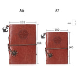 Gift For Party Traveler Journal Retro Voyage Notebook Diary Notepad Vintage Pirate Anchors PU Leather Note Book Kids Stationery