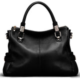 Genuine Leather Women Handbags Totes Vintage Big Crossbody Messenger bags for women 2018 Sprayed Color Shoulder Bag
