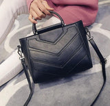Pu Leather Handbag Shoulder Tote Women Bag Satchel Messenger Crossbody Bags Sof Black Women's Bag Handbags