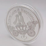"Forever Love" 999 Silver Coin Wedding Anniversary Coins Collectibles Love Confession Marriage Memorial Gift Happiness Forever