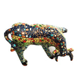 Handmade Painted Spain Mosaic Cow Creative Resin Crafts Tourism Souvenir Gifts Collection Home Decoration