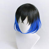 Demon Slayer Kimetsu no Yaiba Hashibira Inosuke Short Wig Cosplay Costume Heat Resistant Cosplay Wig + Wig Cap