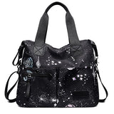 2018 New fashion Women Bag Handbags Sof Waterproof nylon Oxford Shoulder Crossbody Bags Starry sky Printing messenger Bag
