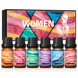 HIQILI Fragrance Oils Set-Women Theme | TOP 6 Gift Set Use for Aromatherapy,Diffuser,Humidifier,Candles | Car,Home,hotel,Travel