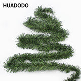 HUADODO 5.5m Artificial Rattan Christmas garland Pine Artificial flowers For Christmas Decoration Wreath DIY Xmas tree