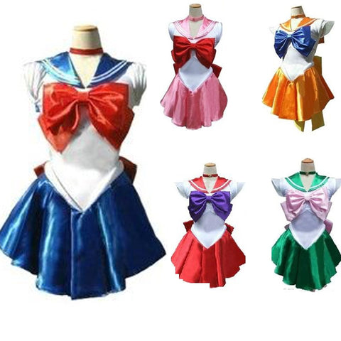 Halloween Anime Costume Show Sailor Moon Month Rabbit Cosplay Dress for Girls