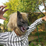 Halloween Horror Wolf Mask Easter Christmas Year Party Wedding Horror Clown Latex Animal Head Masks