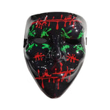 Halloween LED Mask Party Masque Masquerade Glowing Masks Horror Neon EL Mask LED Light Up Mask Halloween Party Supplies