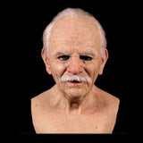 Halloween Old Man Mask Cos Latex Mask Face Headgear