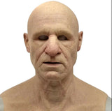 Halloween Old Man Mask Cos Latex Mask Face Headgear