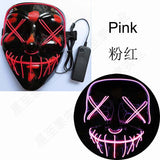 Halloween mask bar party mask V-shaped bloody funny full face glow mask 120PCS