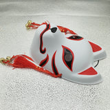 Hand Painted Updated Anbu Mask, Japanese Kitsune Fox Mask Full Face Thick PVC for Cosplay Costume