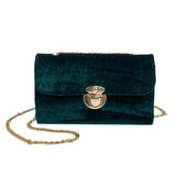 Handbags Women's Bag Fashion b feminina Velve Sof Clutch Solid Messenger Top-handle Bags Small Tote Women 2018 Gifts New