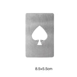 Handsome Poker Card Beer Bottle Opener Stainless Steel Wedding Party Banquet Gift Souvenirs Kitchen Dining Bar Tools Table