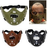 Hannibal Masks Horror Hannibal Scary Resin Lecter The Silence of The Lambs Masquerade Cosplay Party Halloween Mask 3 Colors