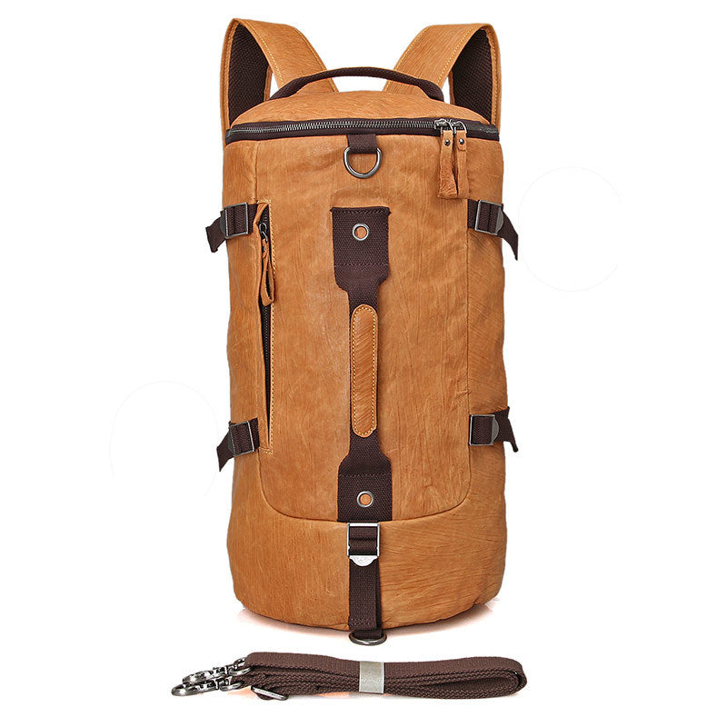 High Quality 100% Genuine Leather Bucke Backpack Fashion Men Travel Bags Brand Design 15.6 Inch Laptop Scho Backpacks LI-1680